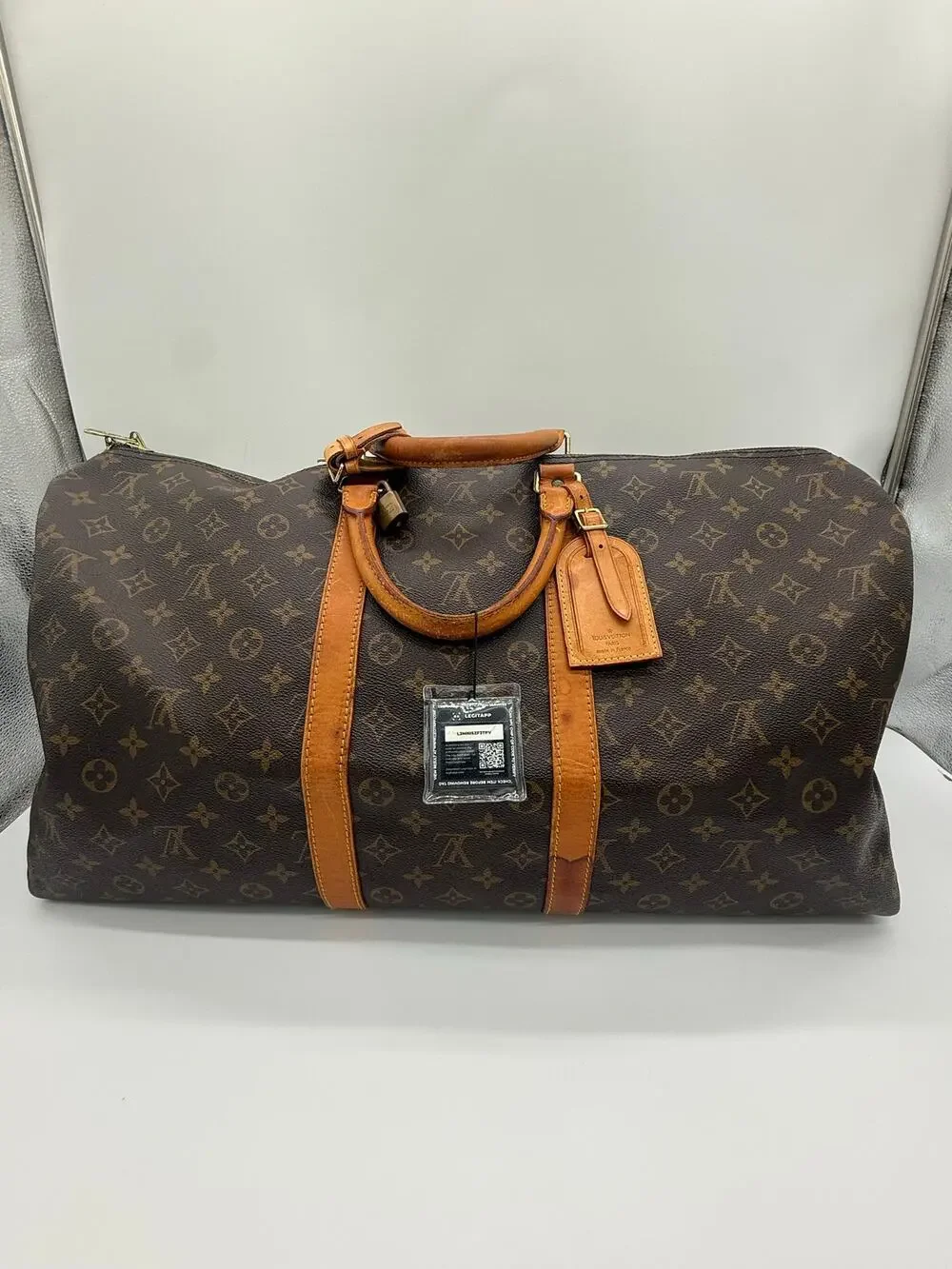 Louis Vuitton Monogram Keepall 55 Travel Duffle Bag Luggage SP0935 France⁠